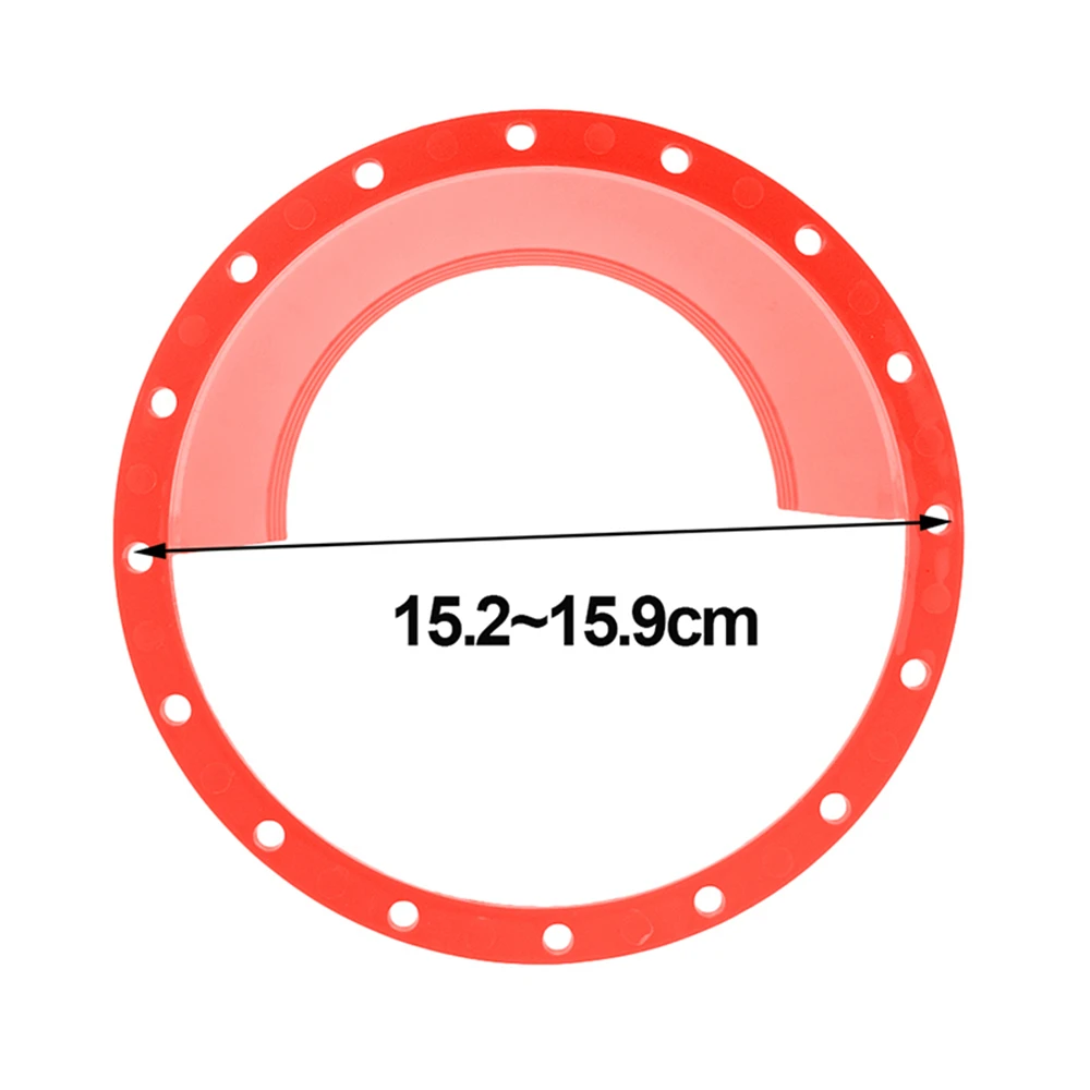 2Pcs 6.5 Inch Car Door Audio Speaker Ring Plates Waterproof Cover Rust Protector Pad Black Red Universal Replacement Parts |