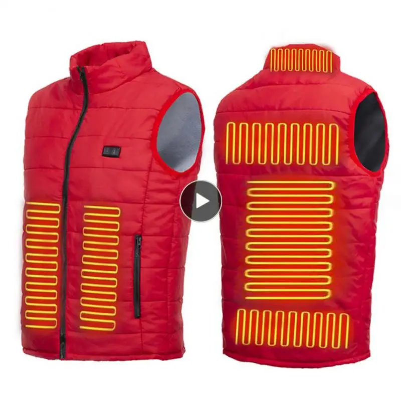 

9 Areas Winter Heated Self Heating Vest Men Wome Usb Heater Electric Heating Vest Outdoor Thermal Camping Hunting