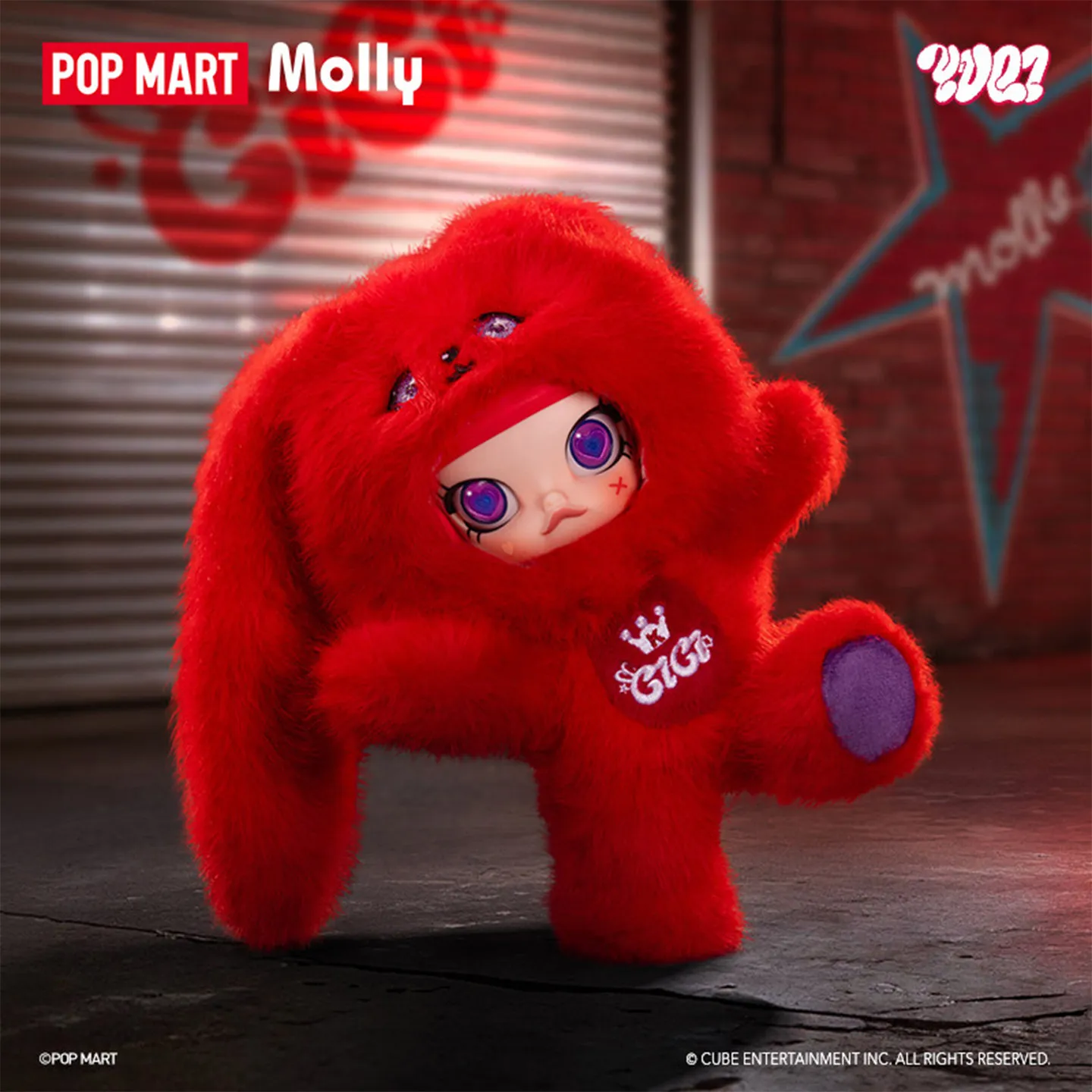 Фото Оригинальная коллекционная фигурка POP MART MOLLY × YUQI Series 1/8, подвижная кукла-игрушка, сюрприз-бокс, подарок для девочек №2