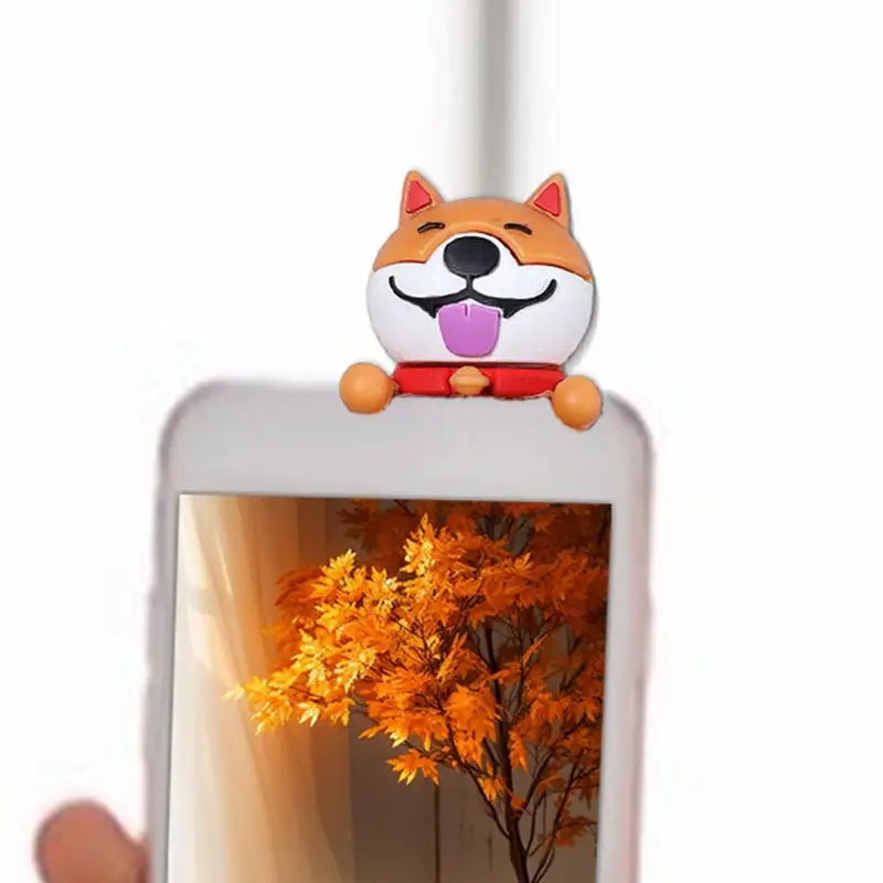 Лежащая собака для планшета силиконовая 3D статуя в форме лежачей собаки