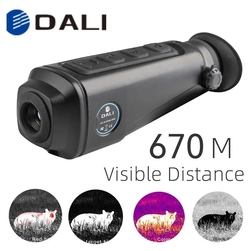 

Тепловизор DALI S243 для охоты, ручной монокулярный прибор с Wi-Fi, лазерным перекрестным датчиком, инфракрасным ночным видением