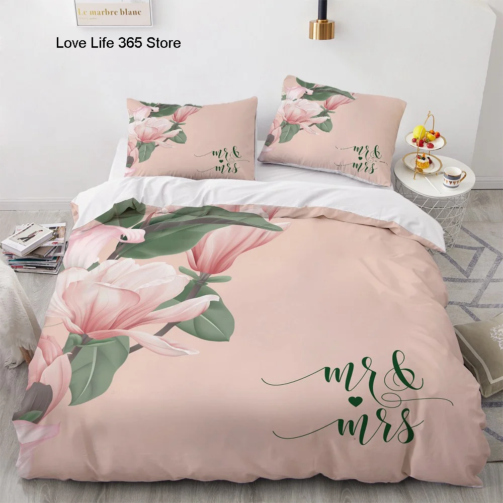 

3D Bed Linens Duvet Cover Sets Quilt Covers Pillow Shams Bedclothes Bedding Sets Twin Double Single Luxury Flower Home Textile
