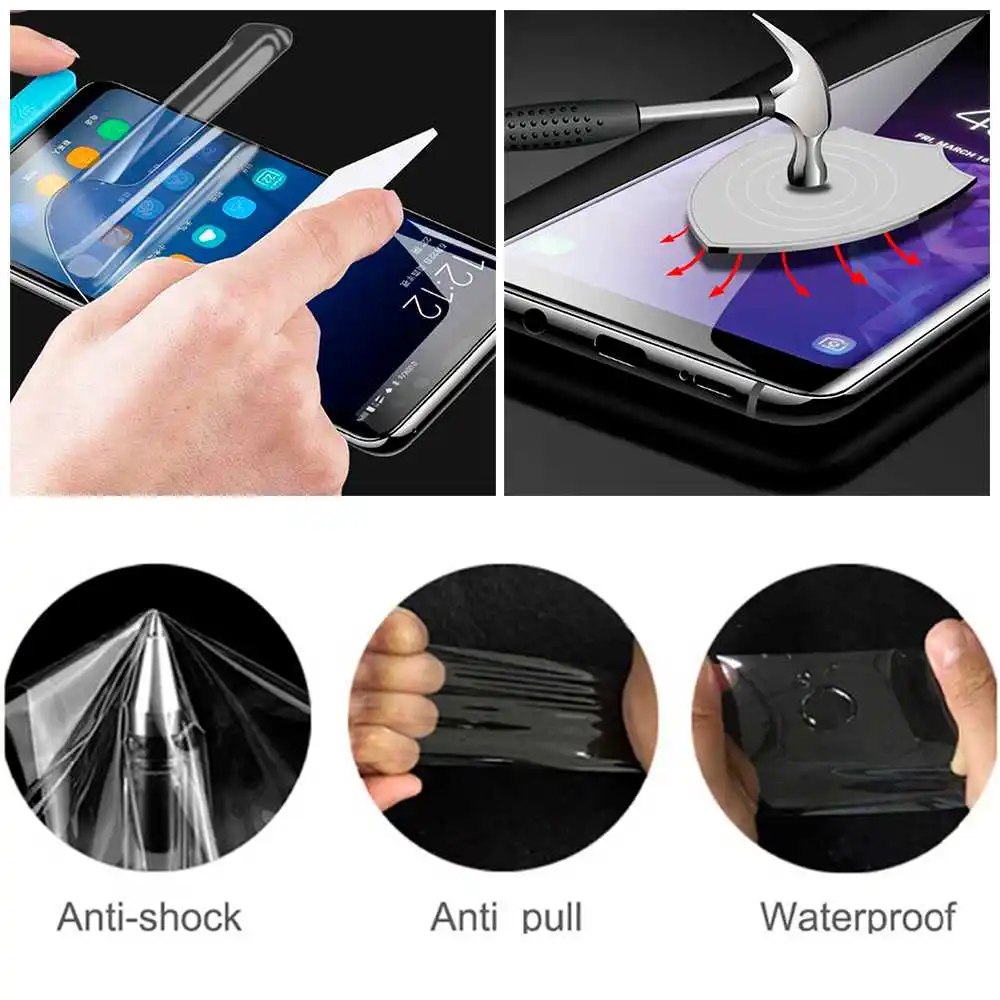 Screen Protector Hydrogel Flex Film for Xiaomi Redmi Note 9S/9 Pro Full Cover Coverage Slim TPU Protective Self Healing | Мобильные