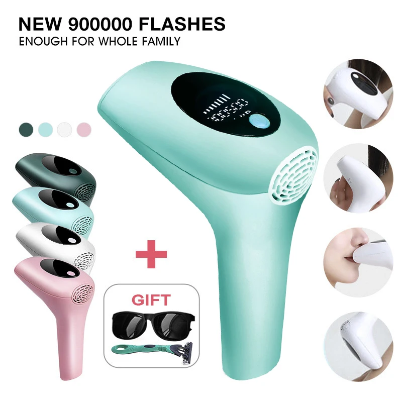 

900000 Flashes Laser Epilator Permanent IPL Photoepilator Laser Hair Removal Depiladora Painless Electric Epilator Women Shaver