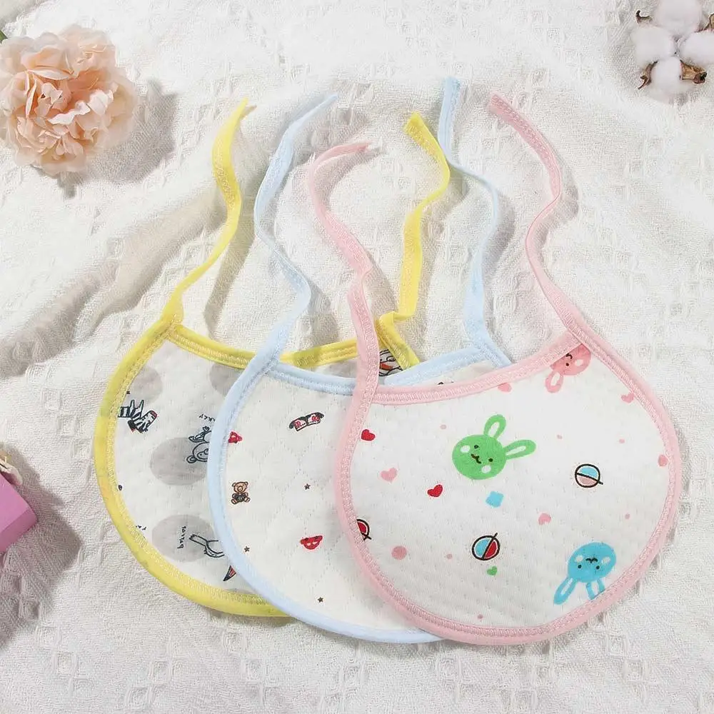 

Adjustable Baby Accessory Round Cotton Waterproof Burp Cloths Newborn Bibs Feeding Towel Saliva Towel