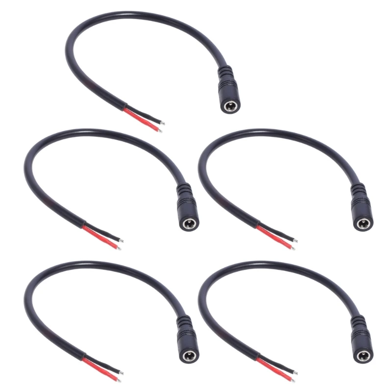 

DC5.5x2.1mm Bare Wire Line Power Pigtail Cable Cord for LED Light Strip Routers