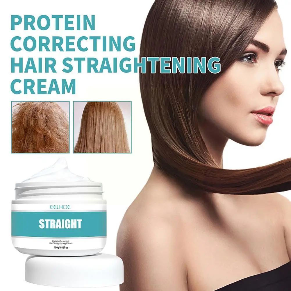 

100g Keratin Protein Correcting Hair Straightening Moisture Hair Nutrition Easily Does Not Cream Hurt Replenish Soften Hair F6A9