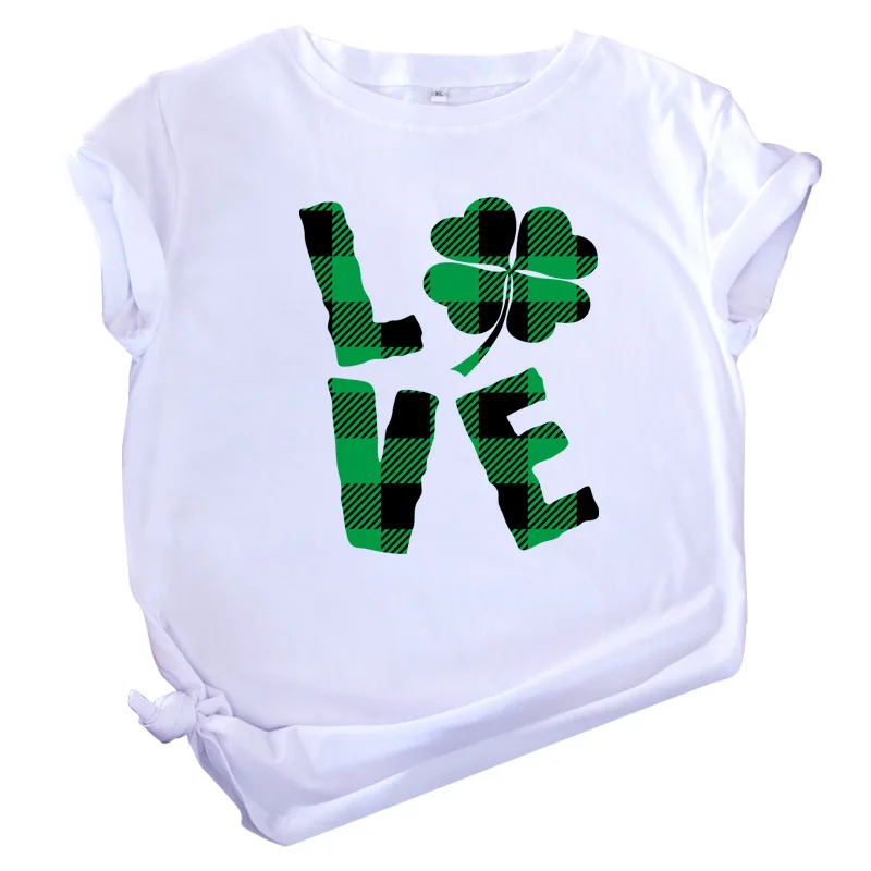 

Женская хлопковая футболка, повседневная женская футболка Харадзюку с круглым вырезом и коротким рукавом, женская футболка с круглым вырез...