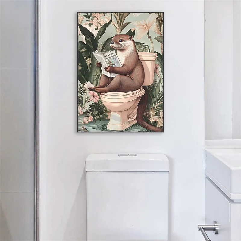 Зебра Жираф Тигр Страус Обезьяна Маус Фэнтези Лес Настенное Искусство Печать