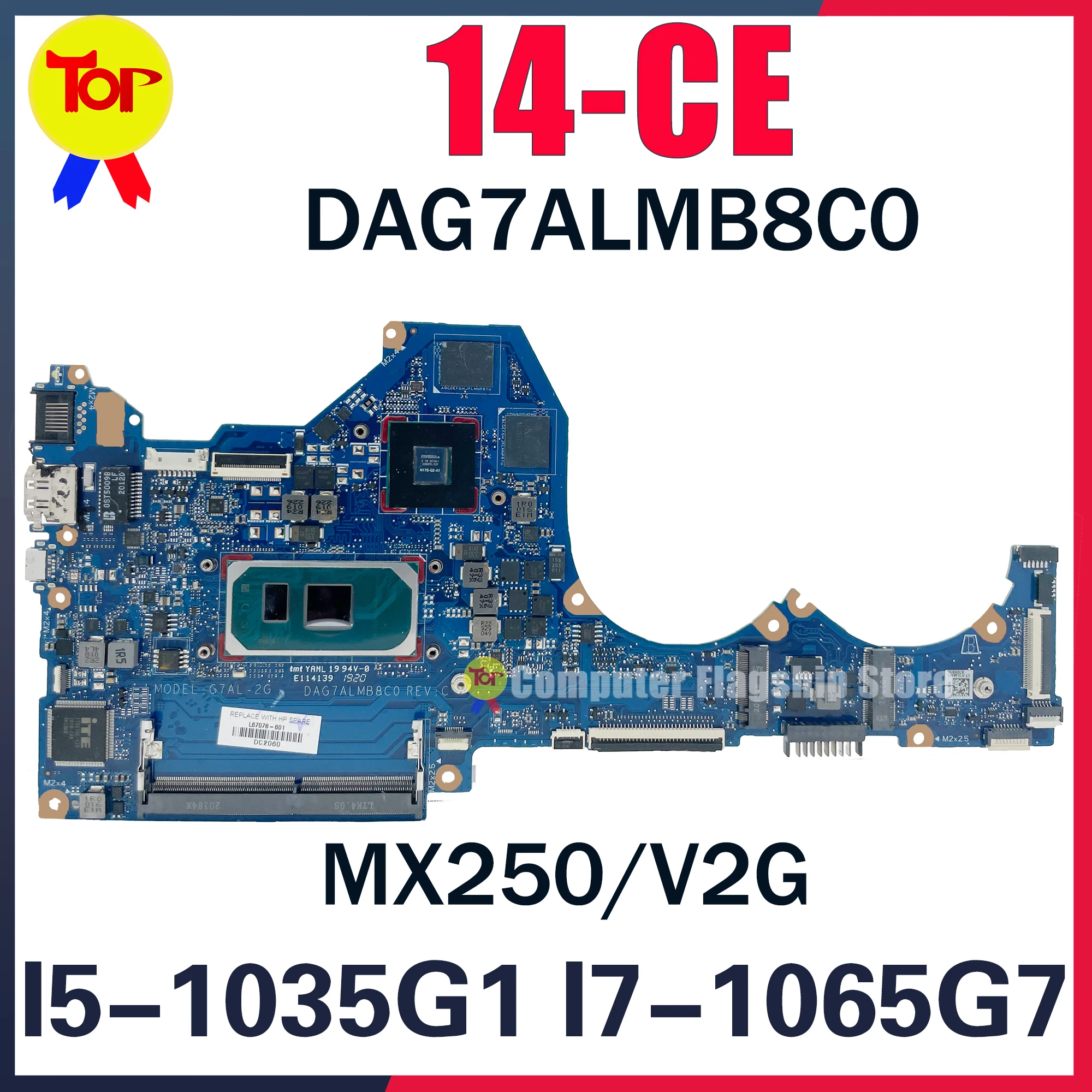 

Материнская плата KEFU DAG7ALMB8C0 для ноутбука HP Pavilion 14-ce
