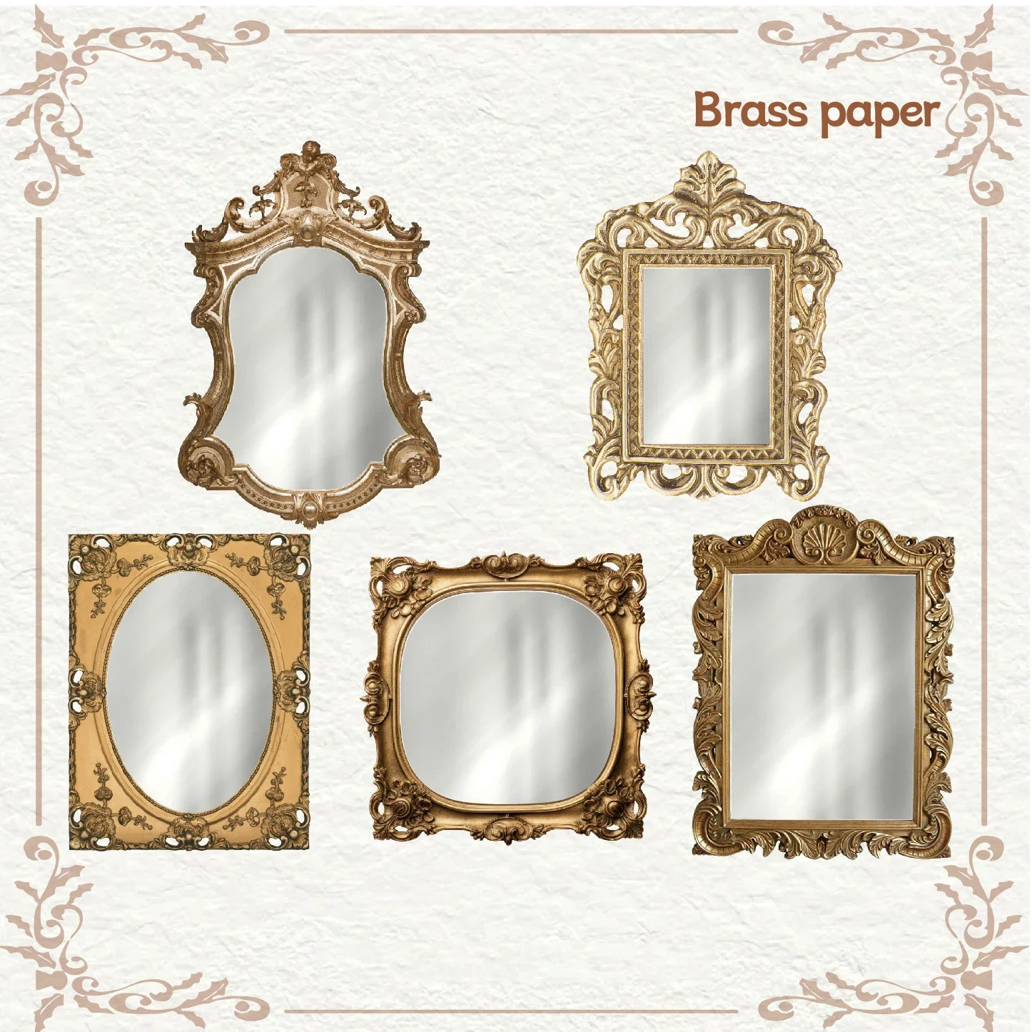 Зеркальные наклейки для заметок