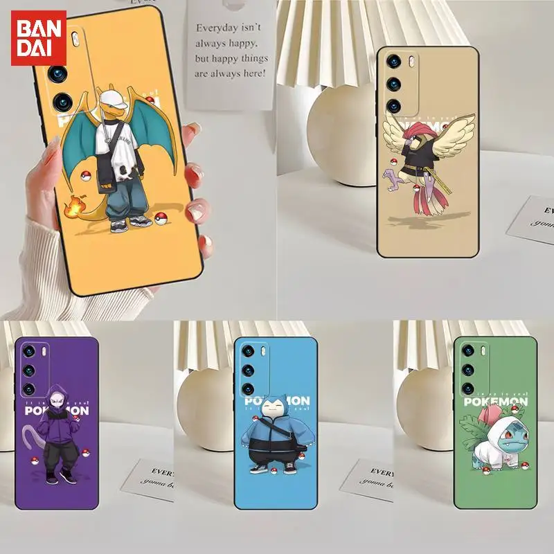 

Cartoon Anime Pokemon Phone Case Fundas for Huawei Y9 Y7 Y5 Y6 Prime 2019 Y9s Mate 30 20 10 Lite 40 Pro Nova 5t Macia Cover Capa
