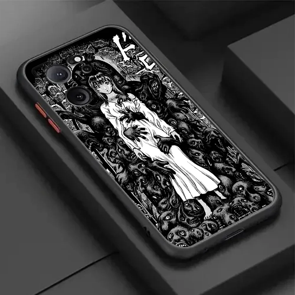 Фото Чехол для телефона Xiaomi Redmi Note 13Pro 5G 12s 12c 12 12t 12x 11s 11t 11Lite Anime Berserk Guts Полупрозрачная матовая мягкая задняя крышка №2