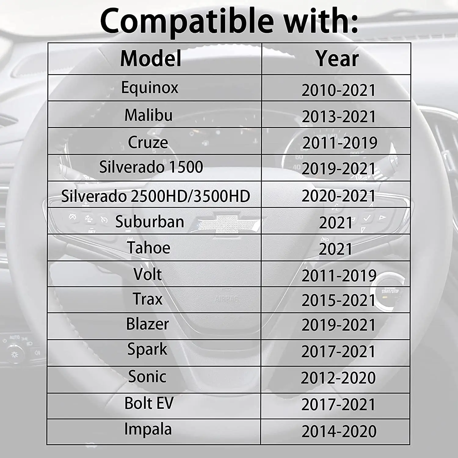 Автомобильная эмблема рулевого колеса наклейка для CHEVROLET Equinox Malibu Cruze Volt Blazer Silverado