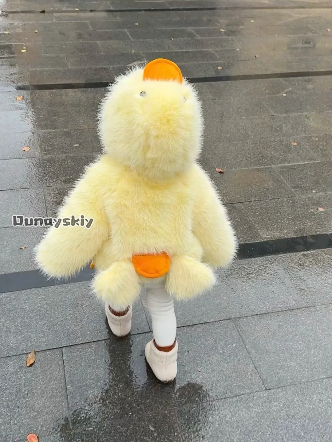 Фото KAWAII Косплей Костюм Маленькой Утки для Девочки Зимняя Теплая Куртка С Капюшоном Аниме Хэллоуин Анна Чжан Онлайн@ Праздничное Платье №5