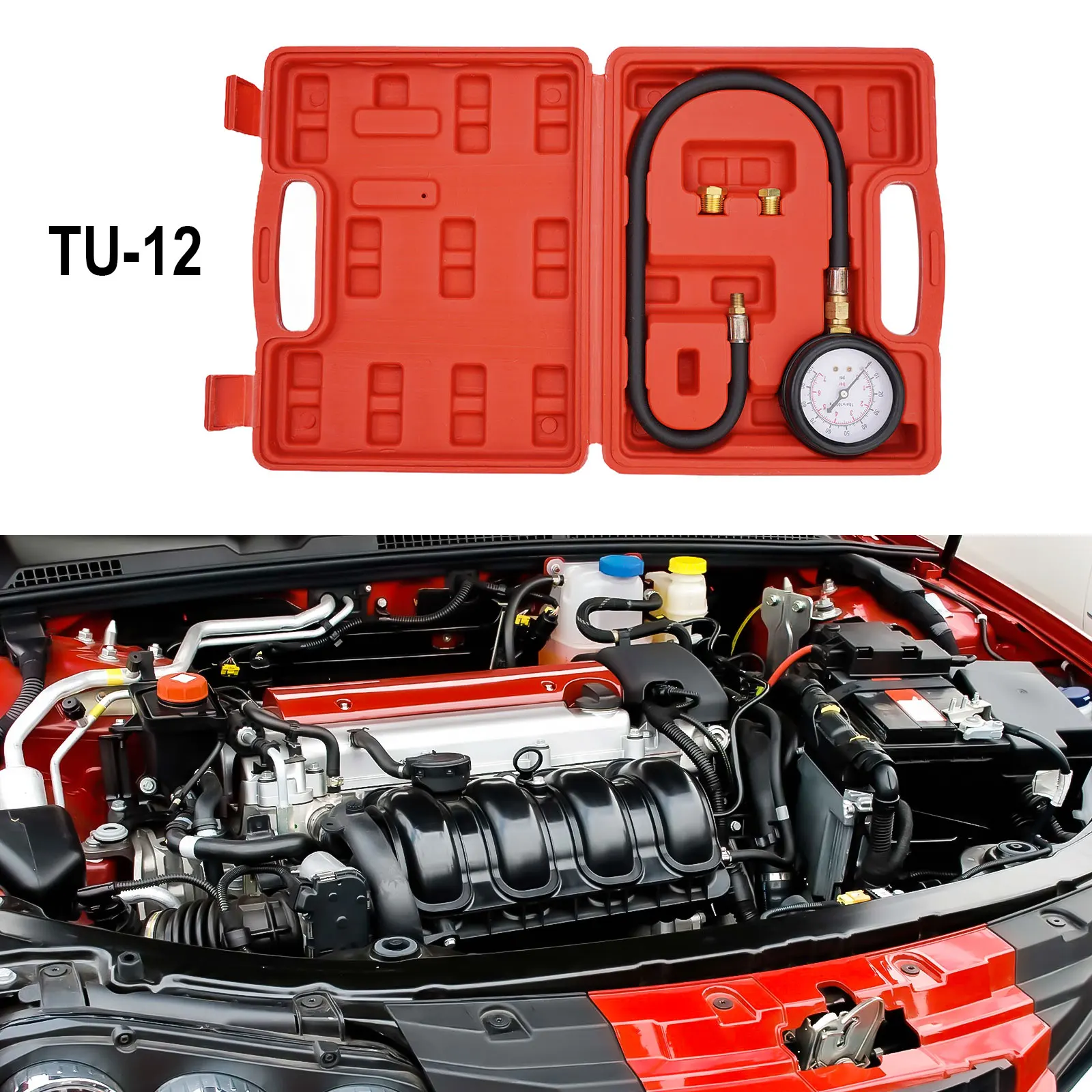 Тестер давления масла 0-100 фунтов на квадратный дюйм набор тестеров сжатия