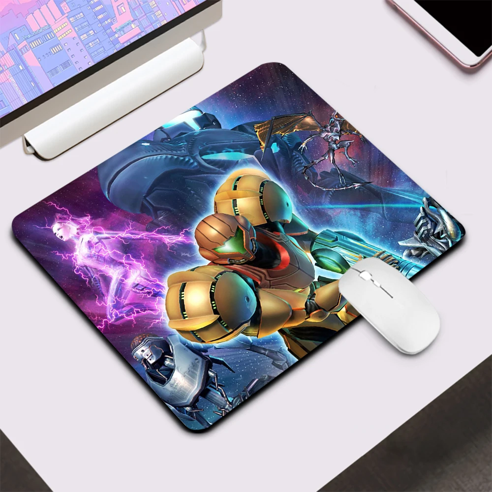 Маленький игровой коврик для мыши Metroid компьютерный офисный клавиатуры
