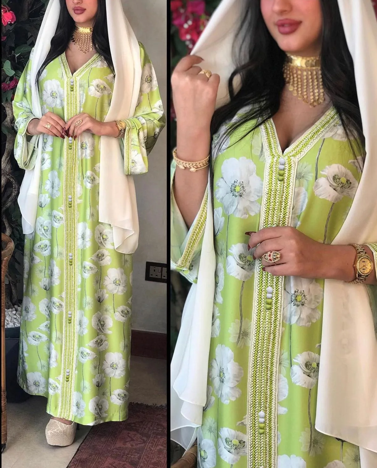Ramadan Muslim Dress Abayas for Women Dubai Abaya Turkey Eid Mubarak Hijab Dress Islam Clothing Kaftan Robe Vestido Arabe Mujer