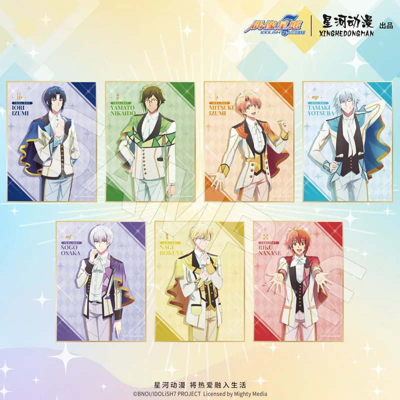 Фото Официальная лицензионная бумажная подставка IDOLiSH7 с Изуми Иори, Яотоме Гаку, Момо Исуми, Харукой Рокуя, Наги Рикой (Китай) №3