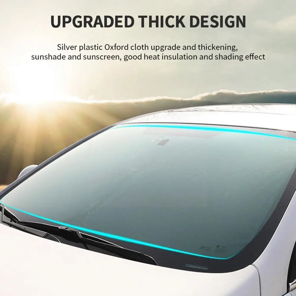 

New Windshield Shade Cover Front Window Shade Car Curtain Foldable Storage Summer Reflective Car Uv Cooling Accessor I2c2