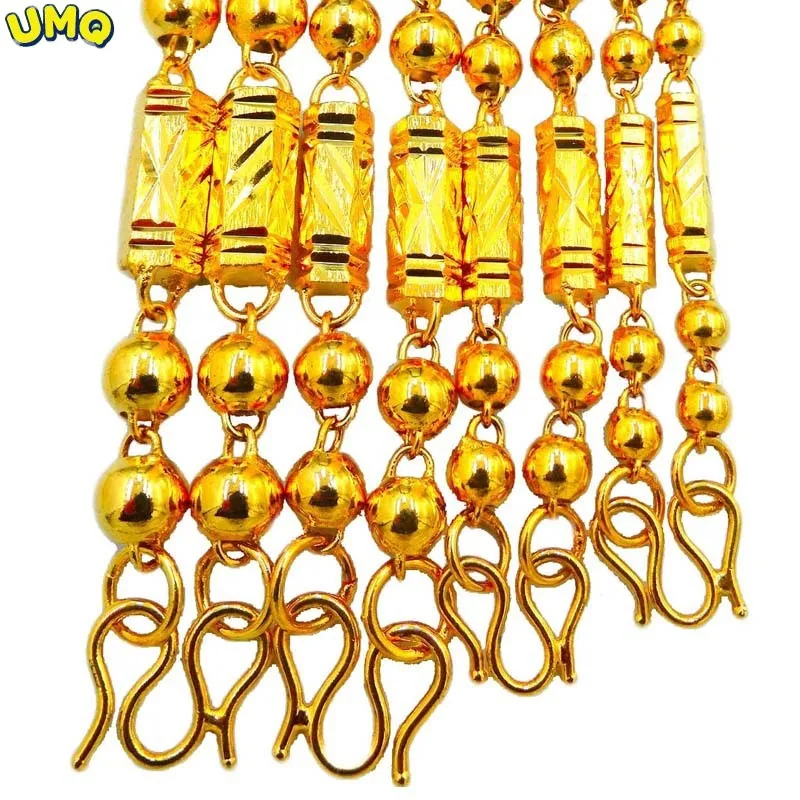 

Цепочка из чистого 24-каратного золота толщиной 7 мм, шестигранная бусина Будды, мужское большое ожерелье из 18-каратного золота, ювелирные из...