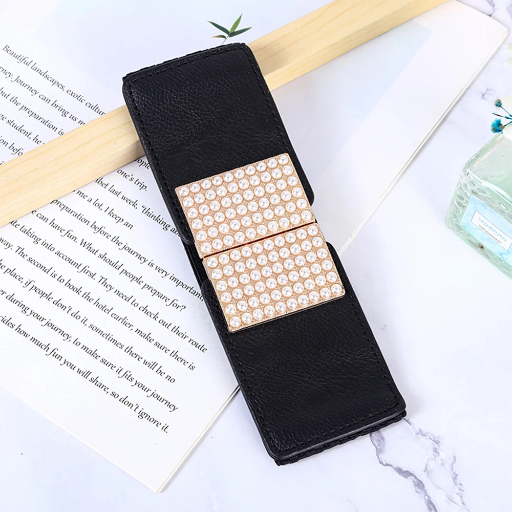 

Ремень-корсет женский эластичный, дизайнерский Роскошный пояс-бандаж, кожаный эластичный пояс SCB0140