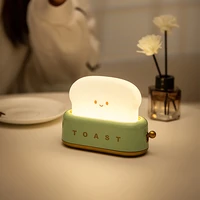 new creative toast night light cute healing atmosphere light wake up bedroom bedside sleep light perfect gift