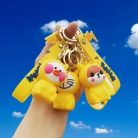 epoxy doll keychain cute cartoon pikachu female car key chain couple bags pendant
