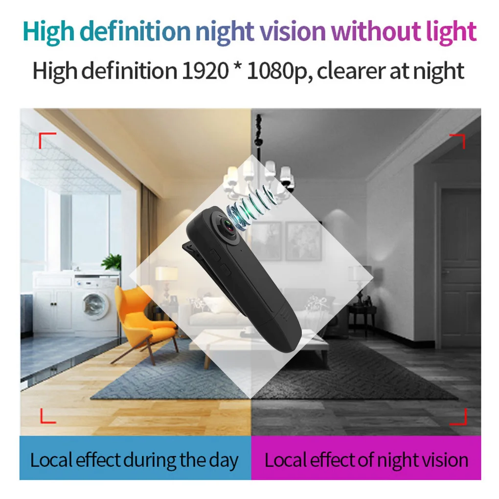 

Night View HD Camera Real-time Recording Motion Detection Video Recorder Portable Conference Cam