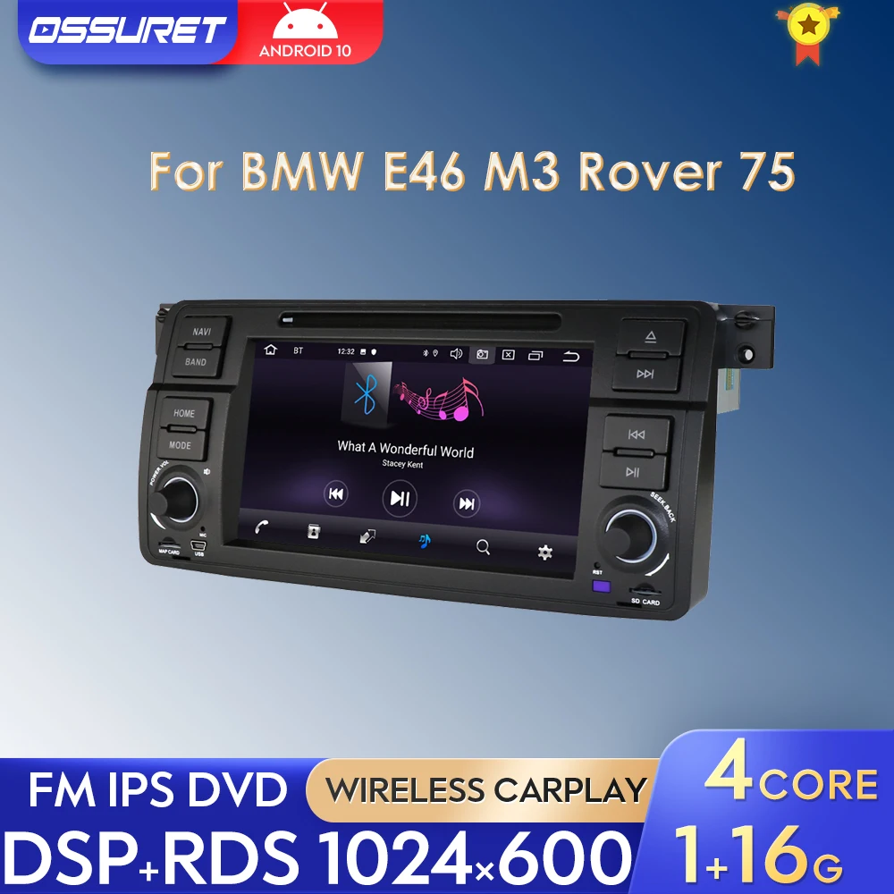 Android Car radio For BMW E46 M3 Rover 75 Coupe 1999-2006 Car DVD Autoradio Multimidia Video Player GPS Navi Stere RDS Bluetooth