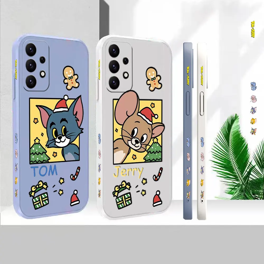 

Cute Tom And Jerry Case For Samsung A91 A73 A72 A71 A53 A52 A51 A42 A33 A32 A31 A23 A22 A21S A13 A12 A02S AO3S 4G 5G Case Cover