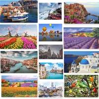 4628cm jigsaw puzzles 500 pieces paper picture landscape oil painting art puzzles decompression toys for adults family games