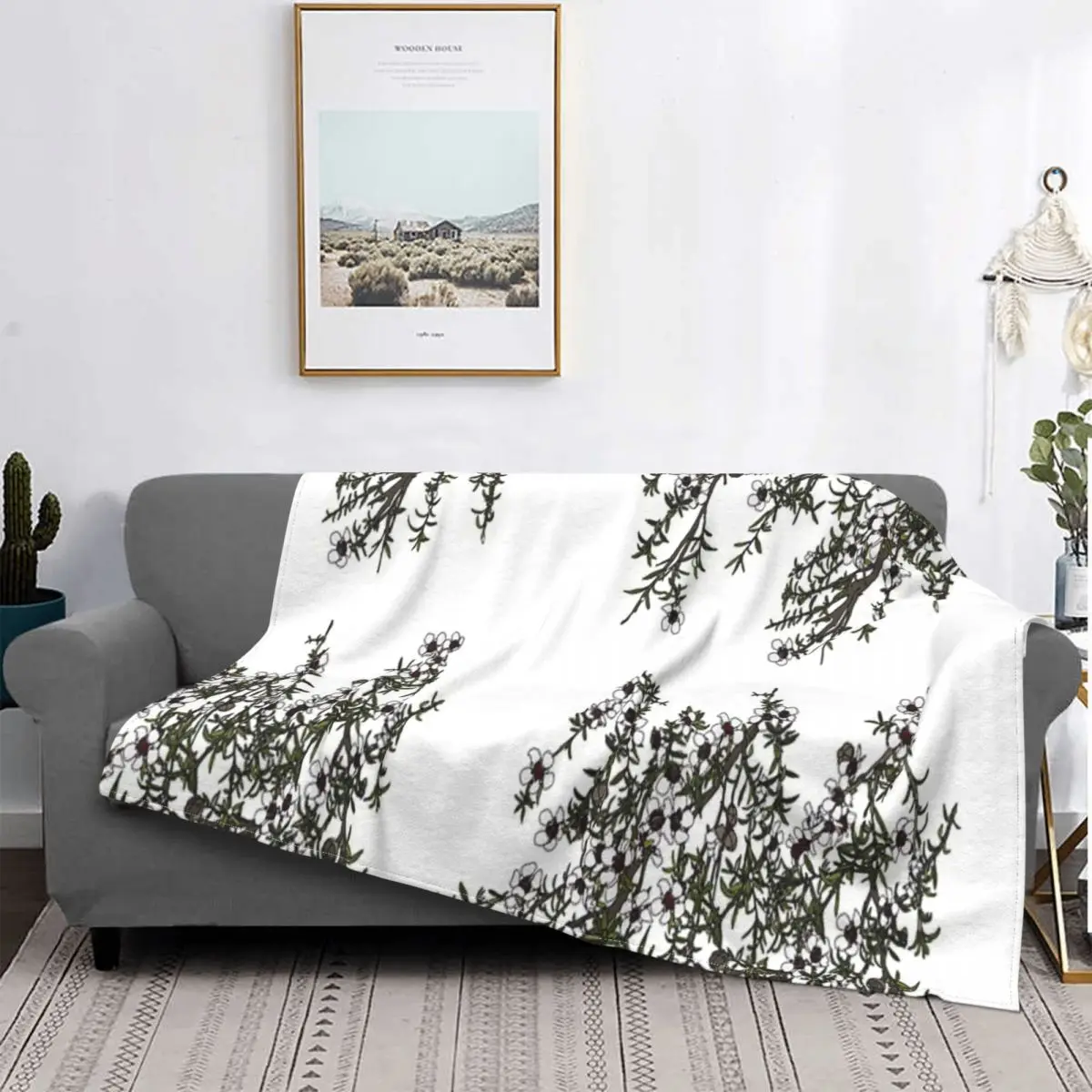 

Mnuka-Manta de flores blancas, colcha de cama a cuadros, manta de playa, manta Thermal MICA, mantas администраторы