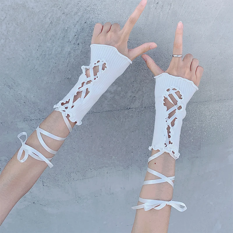 

Новые сетчатые перчатки белые черные ажурные прозрачные Нейлоновые женские длинные перчатки варежки тюлевые перчатки в стиле "Лолита" прозрачные перчатки для рук