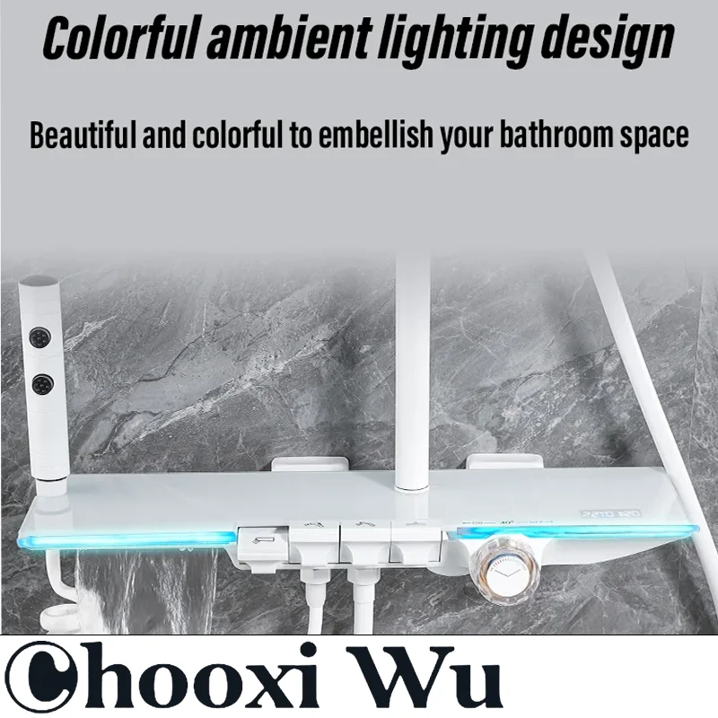 Насадка для душа CHOO XIWU с постоянной температурой кнопкой цифровой дисплей