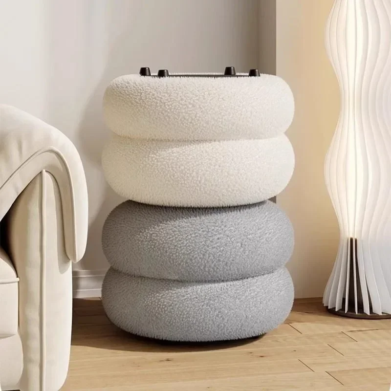 Детская гостиная плюшевый табурет из ягненка семейный диван низкий подушка для