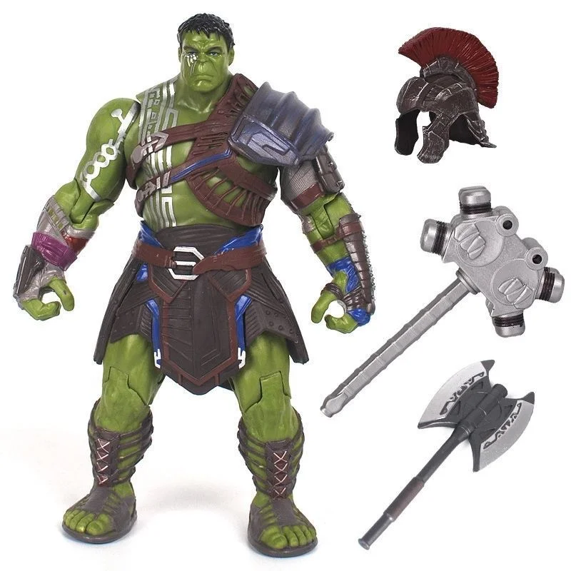 

Marvel Anime Avengers Hulk Model Toy Doll Hand-made Collection Ornament Gladiator Holiday Gift
