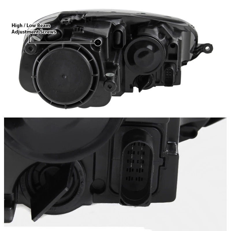 Автомобильная фара для VW 2005-2010 Golf MK5 Jetta Rabbit черный корпус фары передние