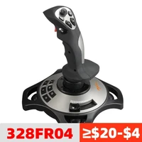 pcdesktop pxn 2113 flight simulator gamepad controller joystick 12 programmable buttons with suction cups games accessories