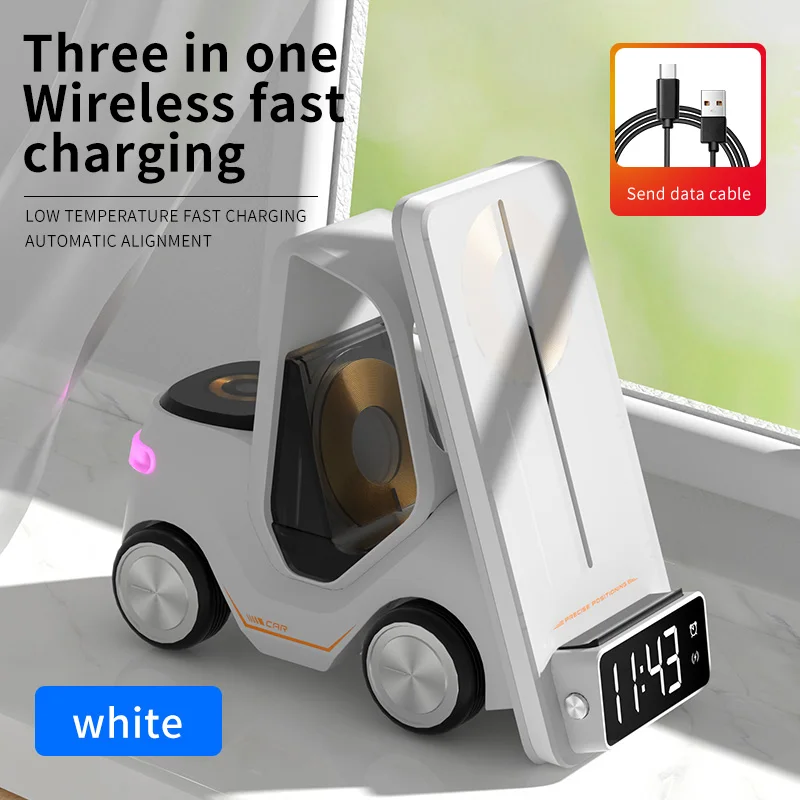 

15W 5 in 1 Wireless Charger Stand For Iphone 15 12 13 14 Pro Airpods Apple Watch Fast Charging Dock Station Charging Station
