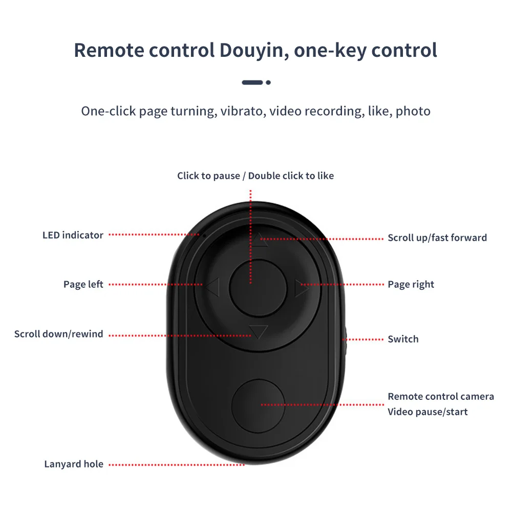 Мини беспроводной Bluetooth-совместимый пульт дистанционного управления затвором