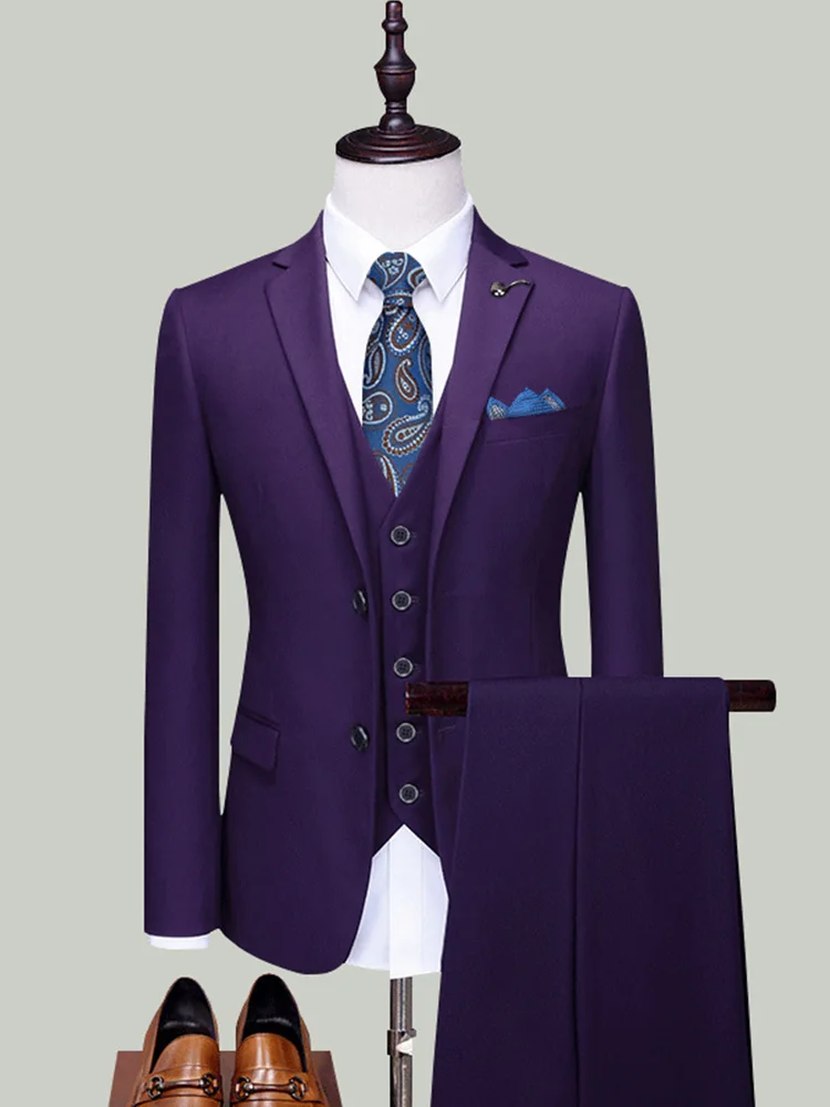 

Custom Made Groom Wedding Dress Blazer Pants Business High-end Classic Dress Trousers ZHA09-82599