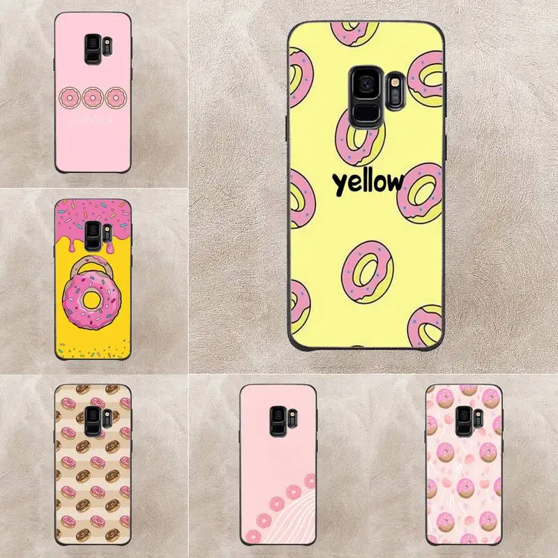 

Cute Cartoon Donut Phone Case For Samsung Galaxy S6 S7 Edge Plus S9 S20Plus S20ULTRA S10lite S225G S10 Note20ultra Case
