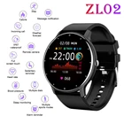 Смарт-часы ZL02 для мужчин и женщин, полноэкранные водонепроницаемые IP67 спортивные Смарт-часы с пульсометром, фитнес-трекер для iPhone 13 IOS Android