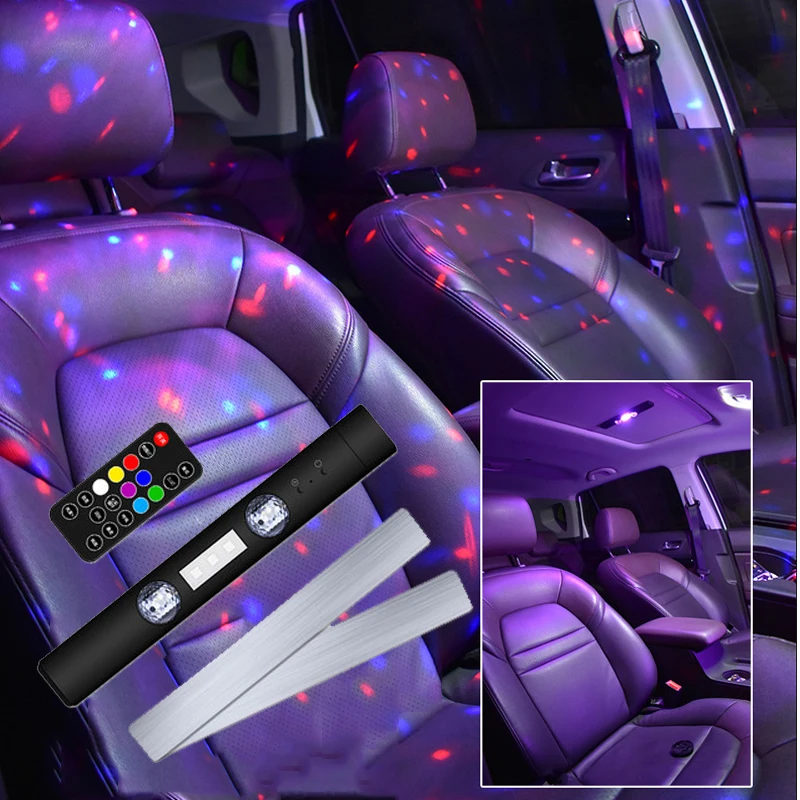 

Car Led Foot Ambient Light With USB Flexible Atmosphere Lights Decorative Neon Mood Lighting Colorful Car Internal Accessories