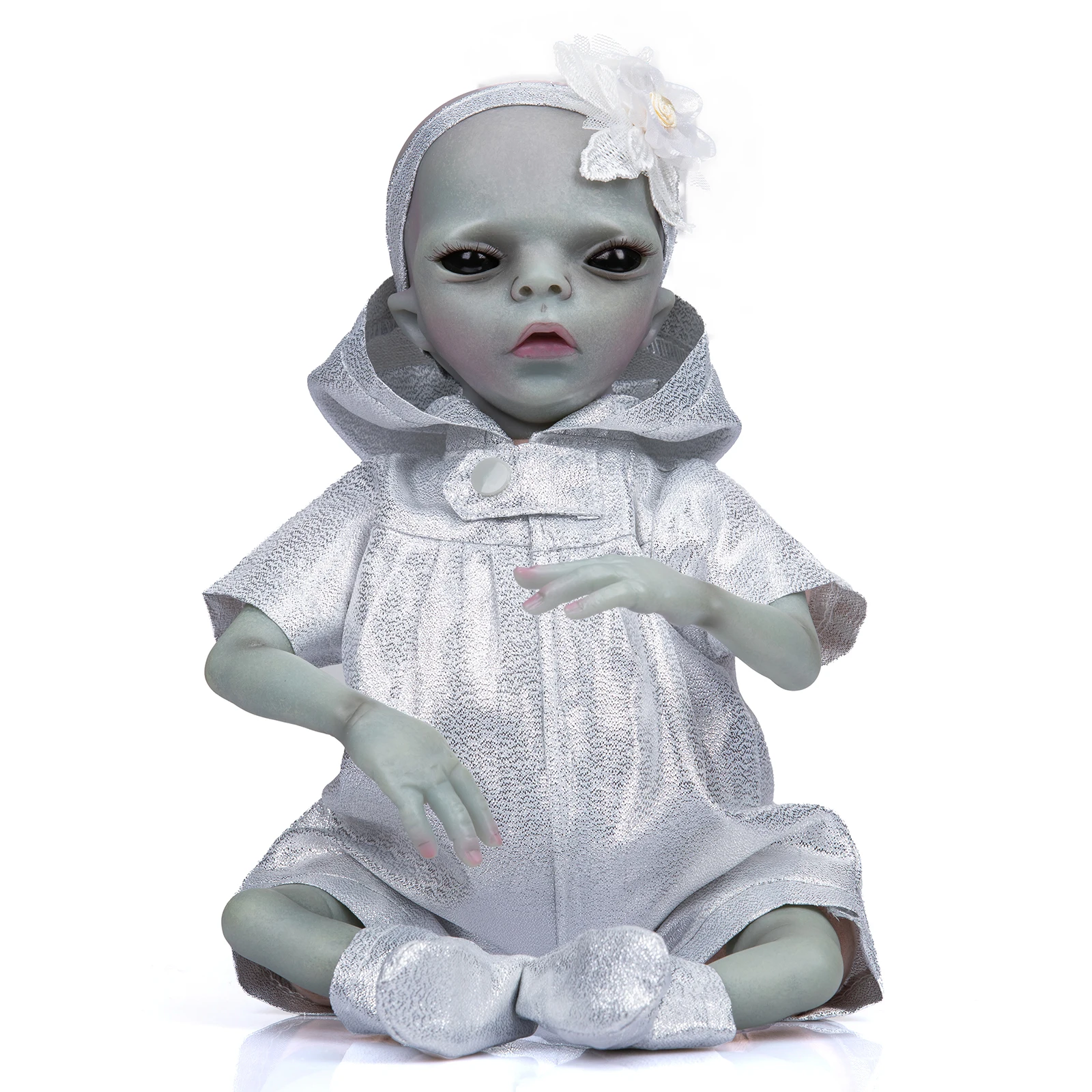 14inch Reborn Baby Alien Finished Doll As picture High Quality Detailed Handmade Painted Doll Collectible Art Doll