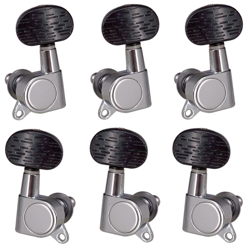 

6Pcs 3R3L Fully Enclosed Folk Guitar Tuning Pegs Tuners Machine Head Parts For Guitars Acoustic String Parts