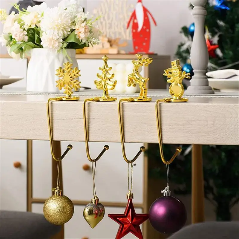 

Рождественский крючок для чулок, подвесной зажим для стола, Рождественский олень, домашний декор, вешалка, новогодние вечерние чные принадлежности