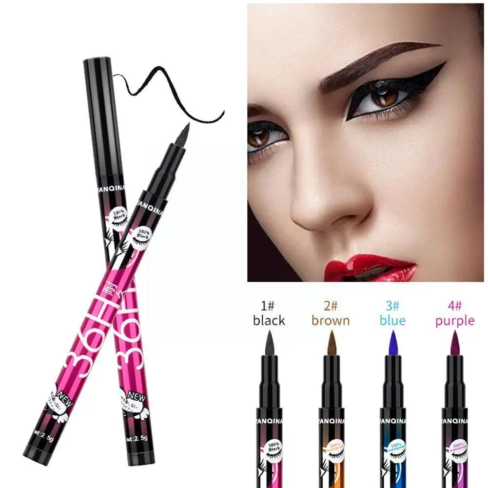 

4 Colors 36h Eyeliner Pencil Waterproof Pen Precision Up Make Liner Long-lasting Liquid Liner Shadow Tools Eye Smooth Eye A7o7