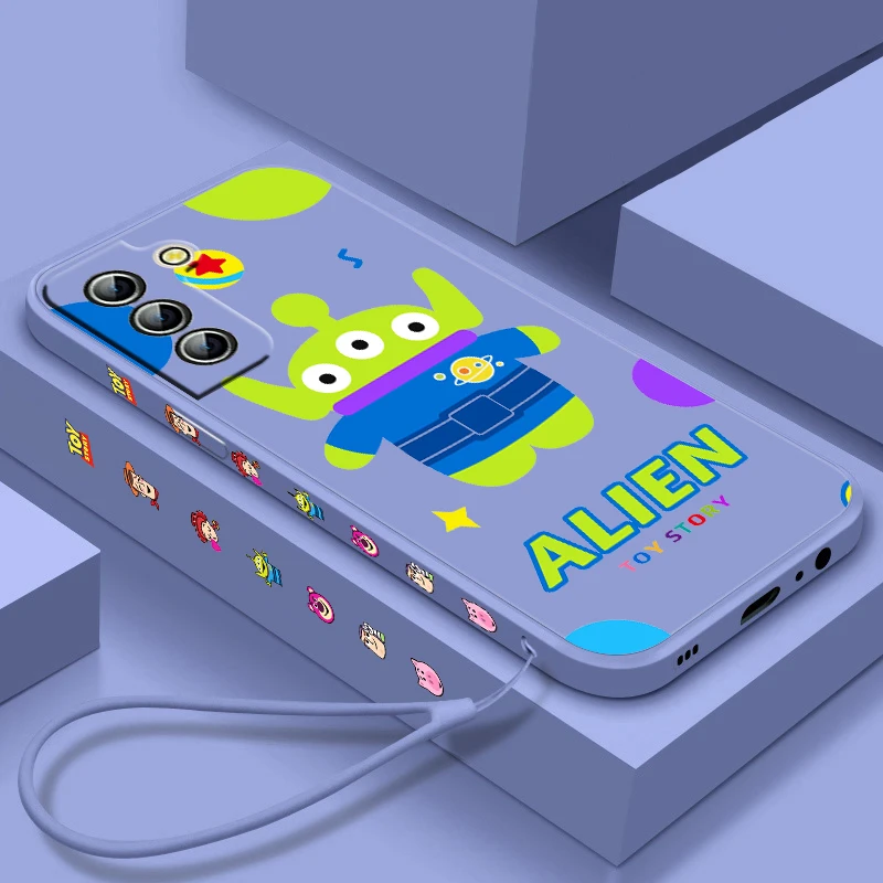 

Toy Story Buzz Lightyear Phone Case For Samsung Galaxy S23 S22 S21 S20 S10 S9 Ultra Plus Pro FE Liquid Left Rope Soft Phone Case